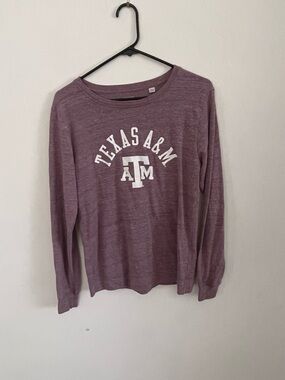 League Heathered Mauve Long Sleeve Tee